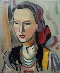 peinture : Jeune polonaise
