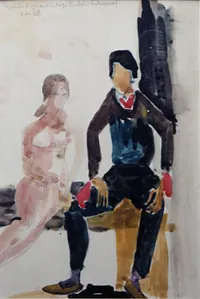 peinture : Le peintre et son modèle