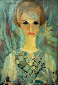 peinture : Jeune fille au corsage blanc