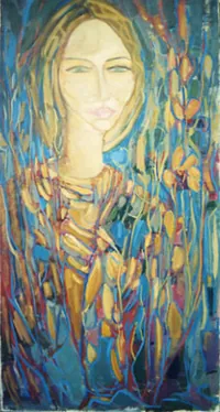 peinture : Jeune fille n°4