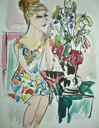peinture : Yvette