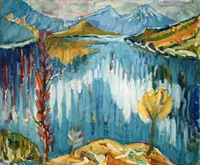 peinture : Le Lac n°2