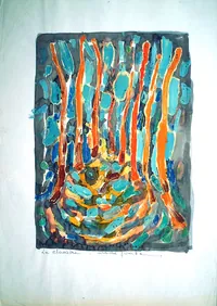 peinture : Etude n°120 la clairière