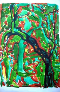 peinture : Etude n°265 (les arbres)