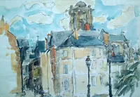 peinture : Le vieux Mans n°2