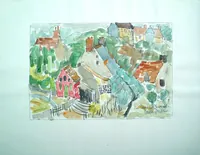 peinture : La Carneille n°4. Normandie