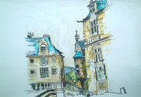 peinture : Le vieux Mans