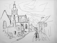 peinture : La Carneille n°5. Normandie