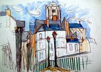 peinture : Le vieux Mans