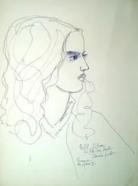 peinture : Sihem, La fille du vent n°1