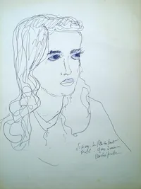 peinture : Sihem, La fille du vent n°4