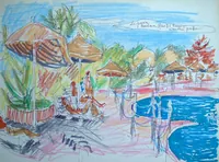 peinture : La piscine