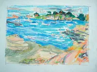 peinture : A Roumanach, en Perros