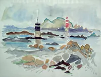 peinture : Roscoff, Bretagne