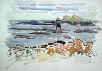 peinture : Roscoff, Bretagne
