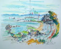 peinture : Pem Prat, près de Roscoff