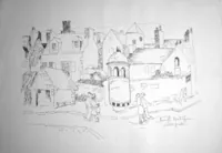 peinture : Roscoff. Bretagne