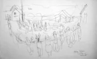 peinture : Mariage tzigane à Skopje