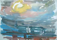 peinture : Les grands hôtels à Skopje