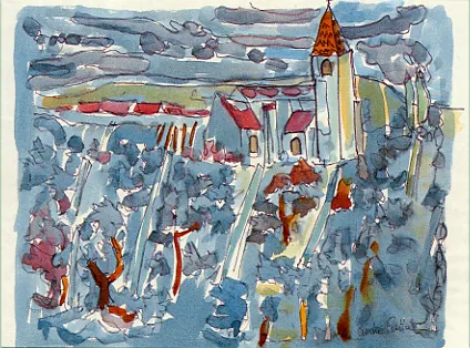 Peinture de l'église de Fixey